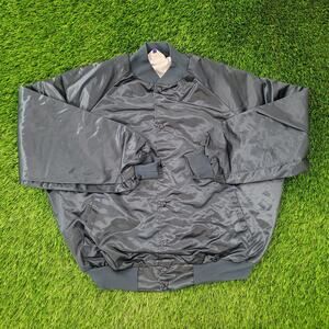 VTG 90s West-Ark Satin Bomber Jacket 2XL Baggy Boxy USA Made
